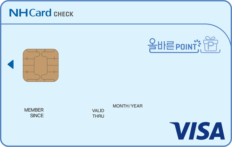 About 올바른포인트 체크카드 by Nonghyup Bank  - Card benefits, Airport lounge access, Annual fee and other information - bankmeister Korea